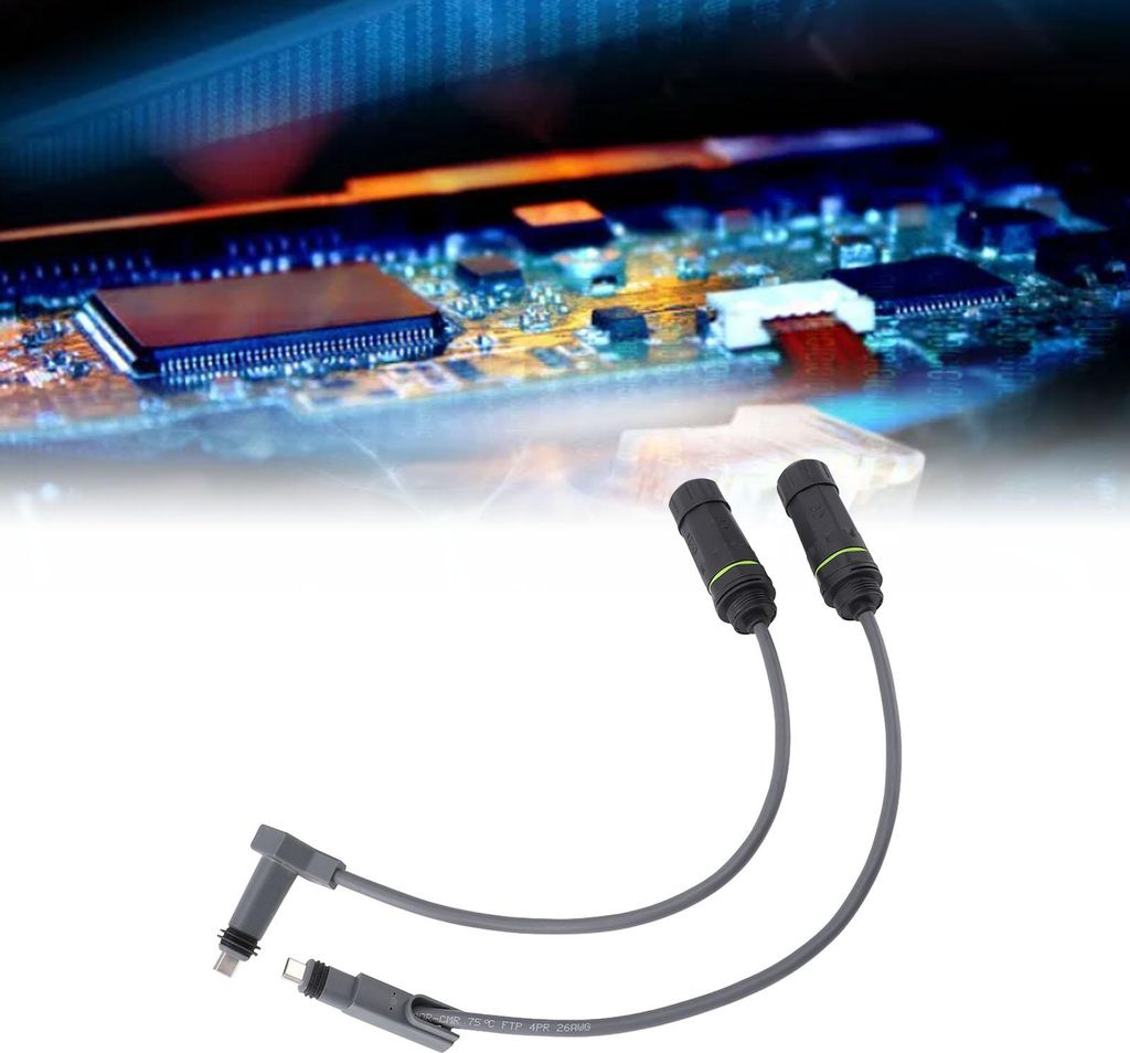 2PCS SPX Stecker auf RJ45 Adapter 1200Mbps IP68 Wasserdichtes Ethernet Kabel Stecker für Dishy und Router Satellit