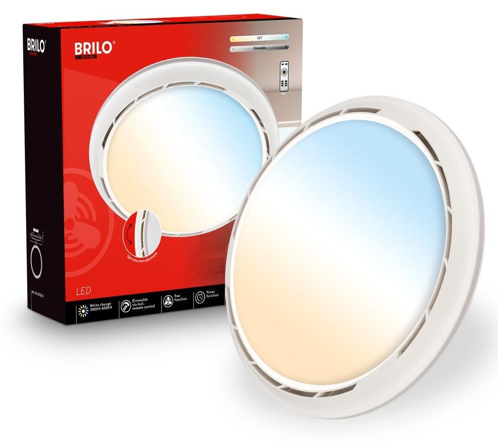 Briloner Plafonnier ventilateur télécommande Ø44cm rond Image du produit 