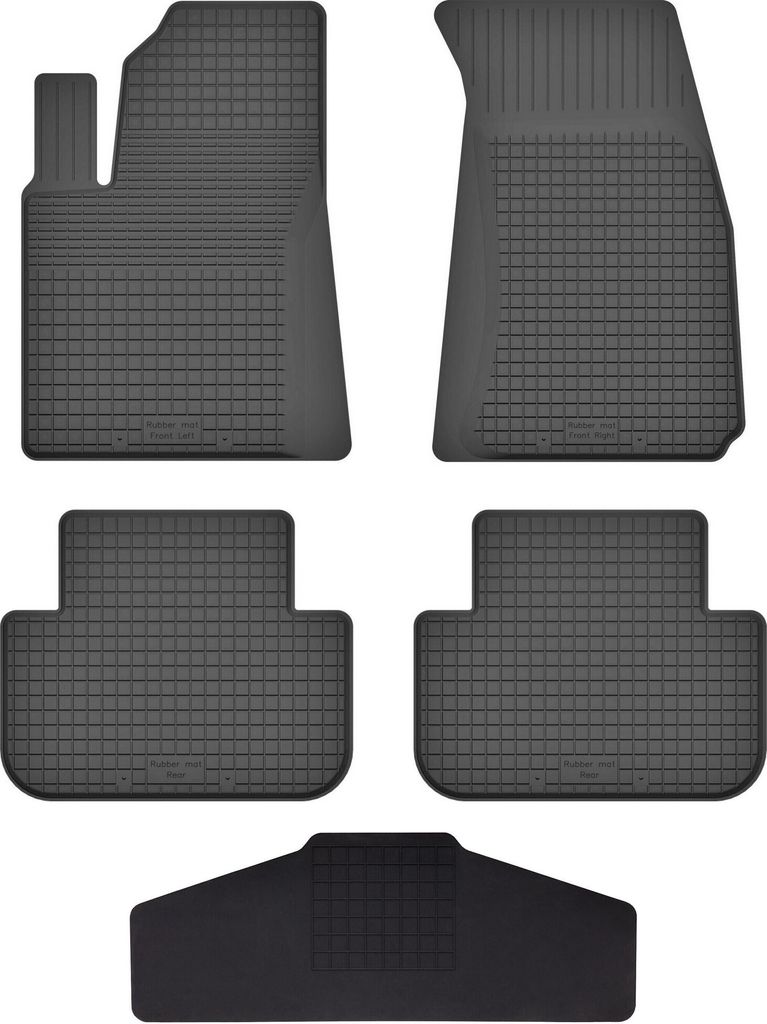 Gummi Fußmatten Set Für: Audi Q8 (2018-) Gummimatten Schwarz