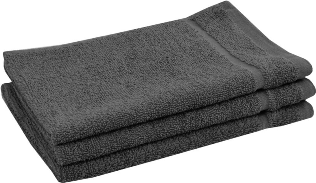 Asciugamano Classic piccolo grigio scuro 30x50 cm, 100% Immagine del prodotto 