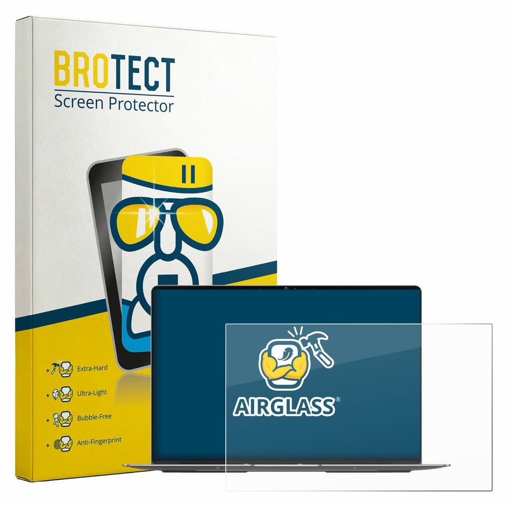 BROTECT Schutzglas für Geekom GeekBook X14 Pro Schutzfolie Panzer Folie Glas Display Schutz klar