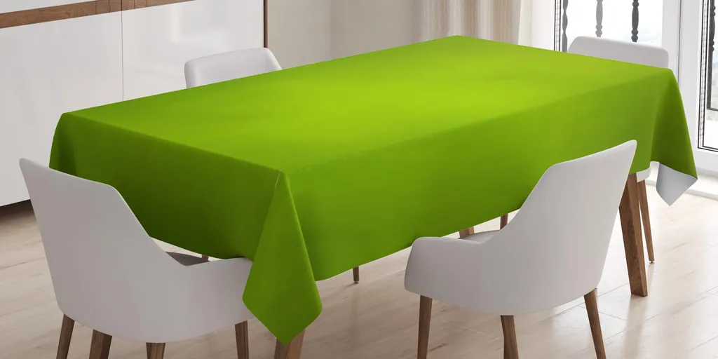 ABAKUHAUS Limoni Tovaglia, Abbozzato Modello Limone, Rettangolare per Sala da Pranzo e Cucina, 140 cm x 170 cm, Nero Bianco e Giallo