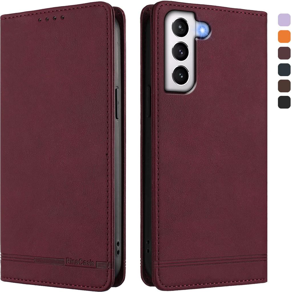 Hülle für Samsung Galaxy S21 5G, Retro Kunstleder Ständer Produktbild 
