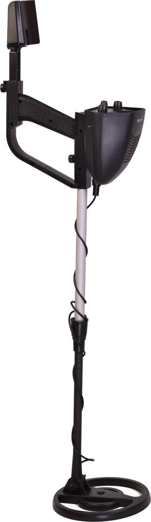 A metal detector on a white background.