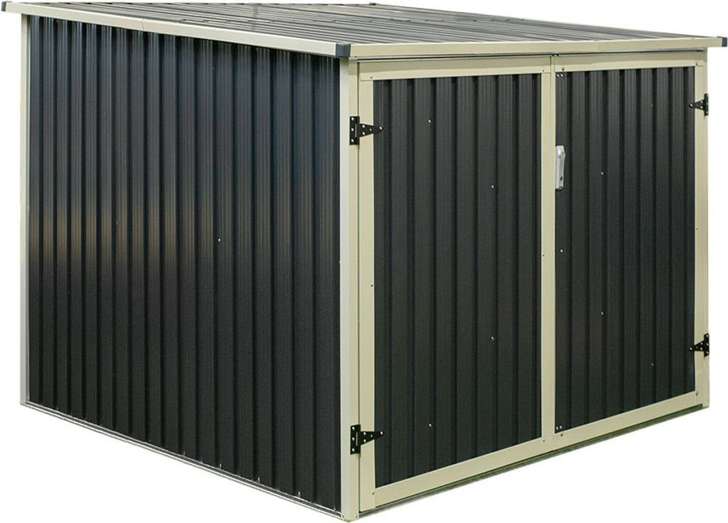 Skrzynia ogrodowa na rowery Westmann antracyt 200x203x158 Zdjęcie produktu 