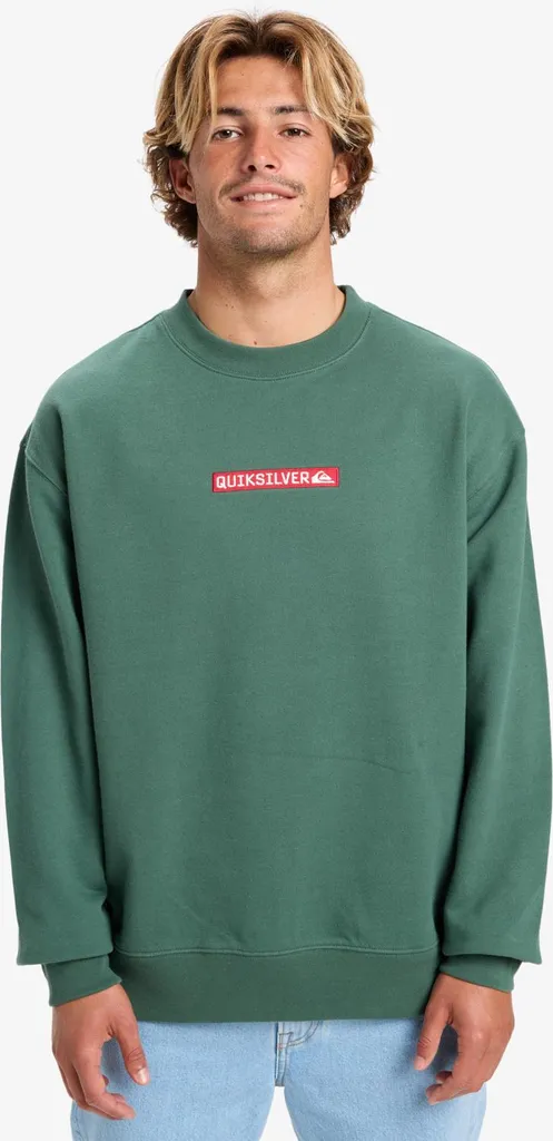 Sweat Quiksilver DNA Crew Trekking Vert L - Pull de Randonnée Confortable