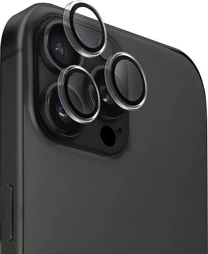 Protezione Lenti Uniq Optix iPhone 16 Pro Max: Vetro 9H con Applicatore