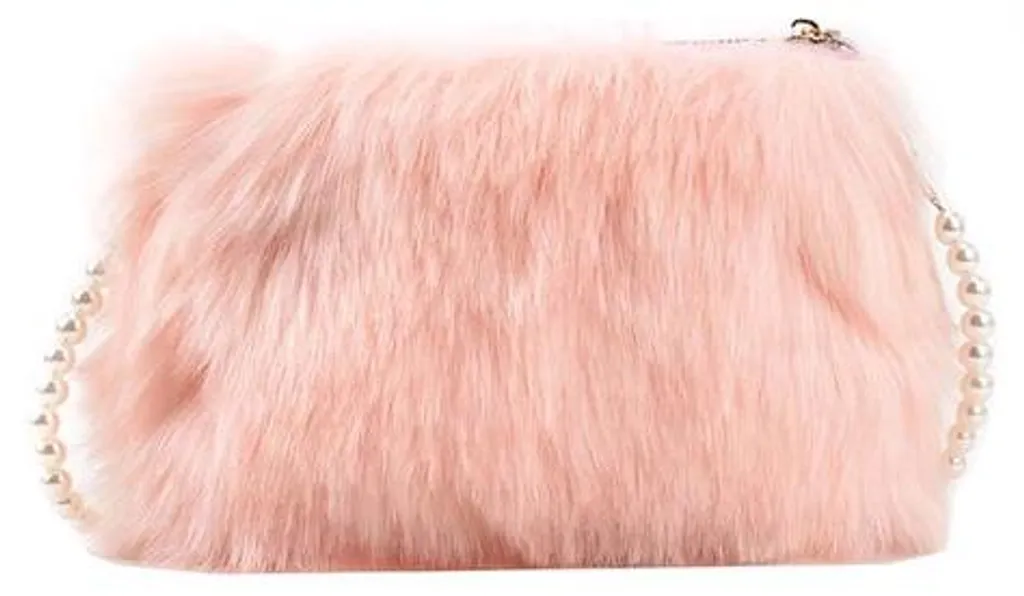Sac à main fourrure artificielle femme - Léger et spacieux sans encombre