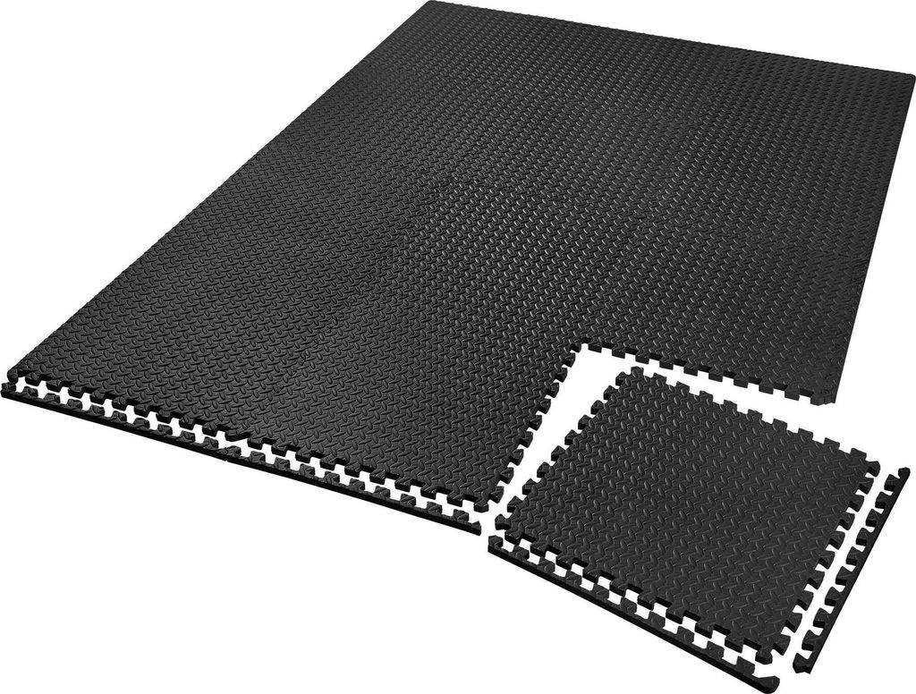 tectake® Schutzmattenset 12-teilig mit 24 Randstücken je 61 Produktbild 