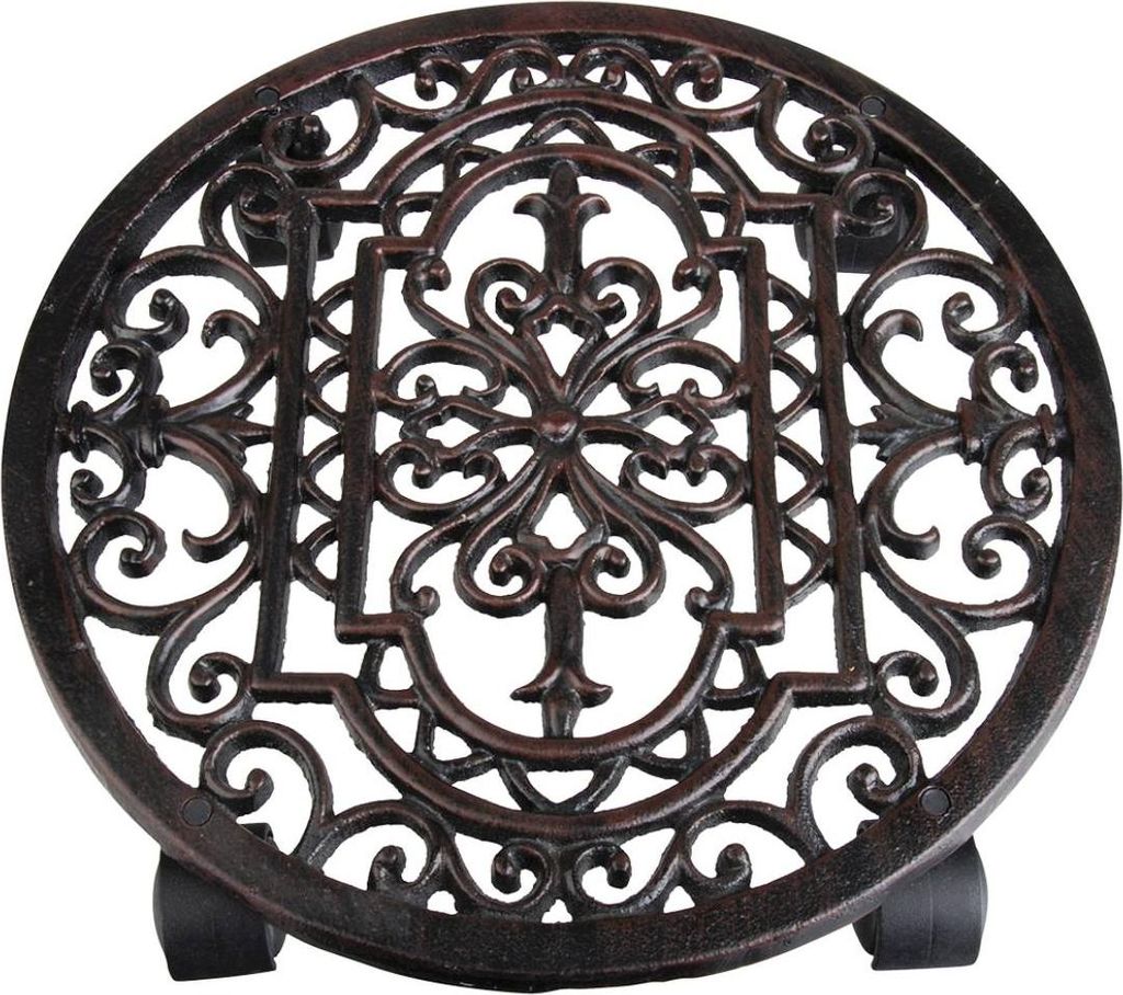 Esschert Design Antik-Pflanzentrolley rund; TG21 Produktbild 