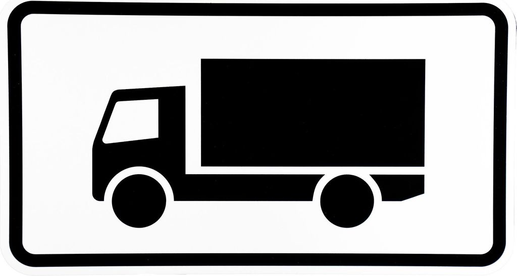 ORIGINAL Verkehrsschild Nr. 1010-51 330 x 600 mm nach StVO und RAL-Gütebedingungen LKW Verkehrszeichen Schild Straßenschild Zusatzschild Verkehrs...