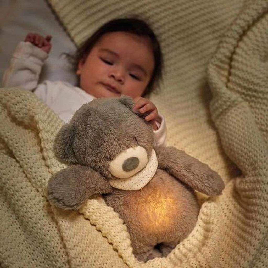 Nattou Sleepy Nachtlicht Kuschtier Bär Grau Produktbild 1