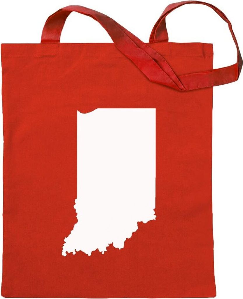 Kiwistar - Baumwolltasche - rot - USA - Indiana Indianapolis - Tragetasche Stoffbeutel Umhängetasche Langer Henkel