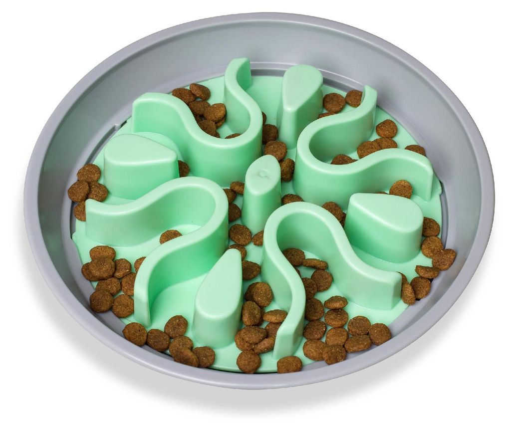 Outward Hound Wobble Slo Bowl, Interaktiver Hundenapf, Mint Produktbild 