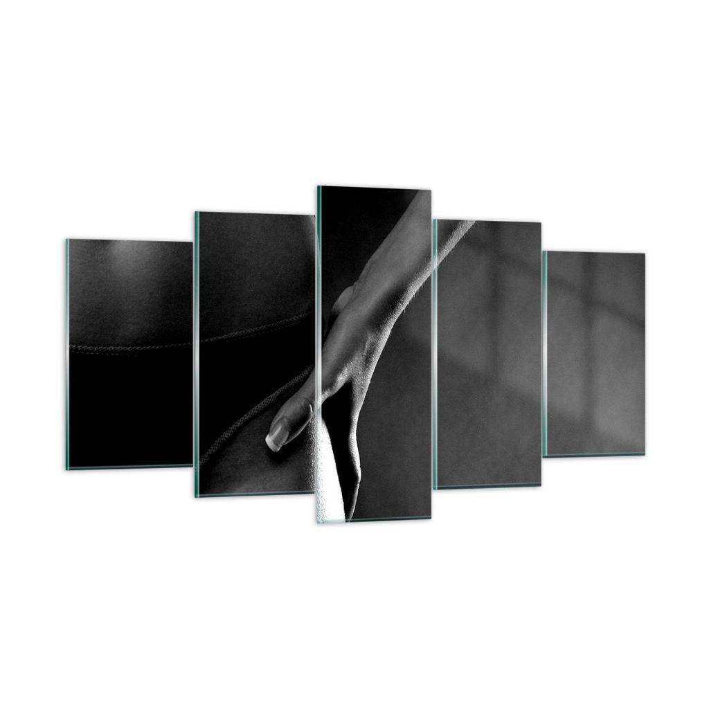 Bilder auf glas - Frau Modell erotisch - 160x85cm - Glasbilder - Wandbilder - Kunstdruck - zum Aufhängen bereit - Wanddekoration aus Glas - Glas B...