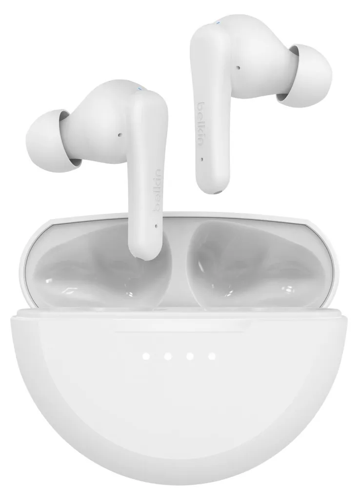Écouteurs True Wireless Belkin Soundform Rhythm avec micro - Blanc Pur