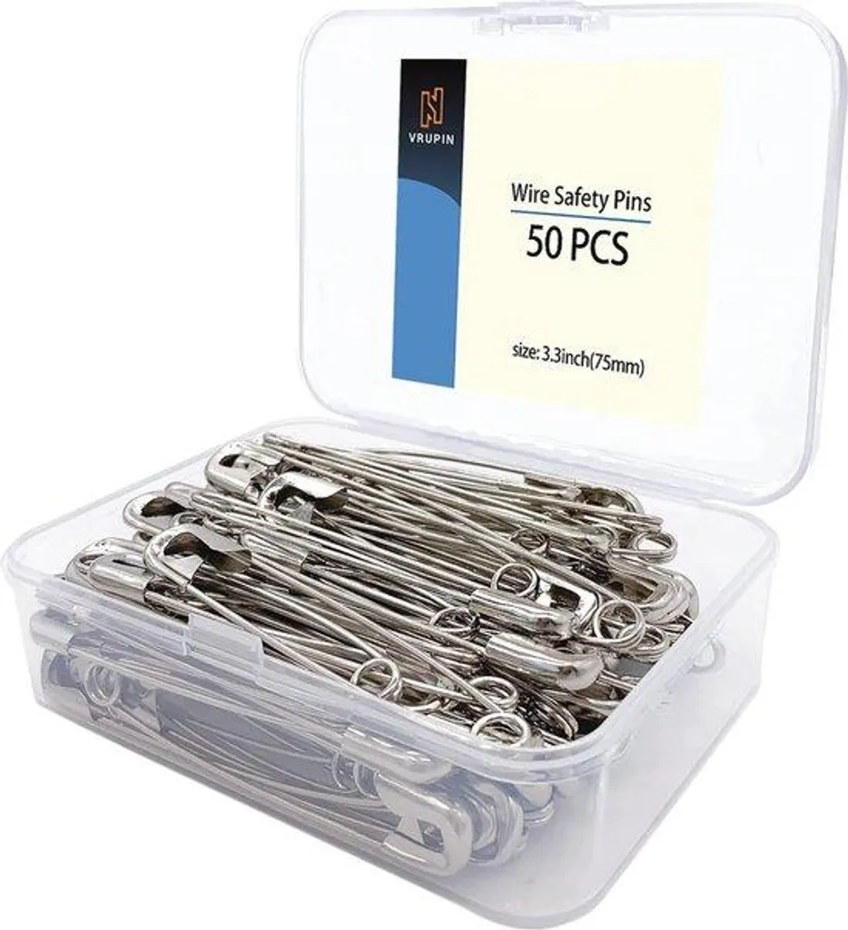 Aiguilles de couture 8,3 cm en acier inoxydable robuste - 50 unités