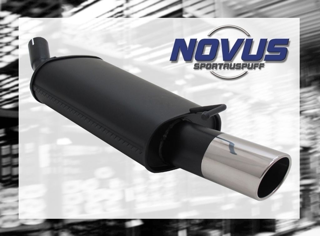 NOVUS SPORTAUSPUFF Gruppe N ESD 1x 90mm SR-Design FORD FIESTA MK3 Typ GFJ