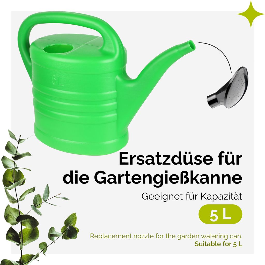 LECHUZA Gießkannenaufsatz PICO Grün + 3 Bewässerungssticks – Praktisch Für Pflanzen