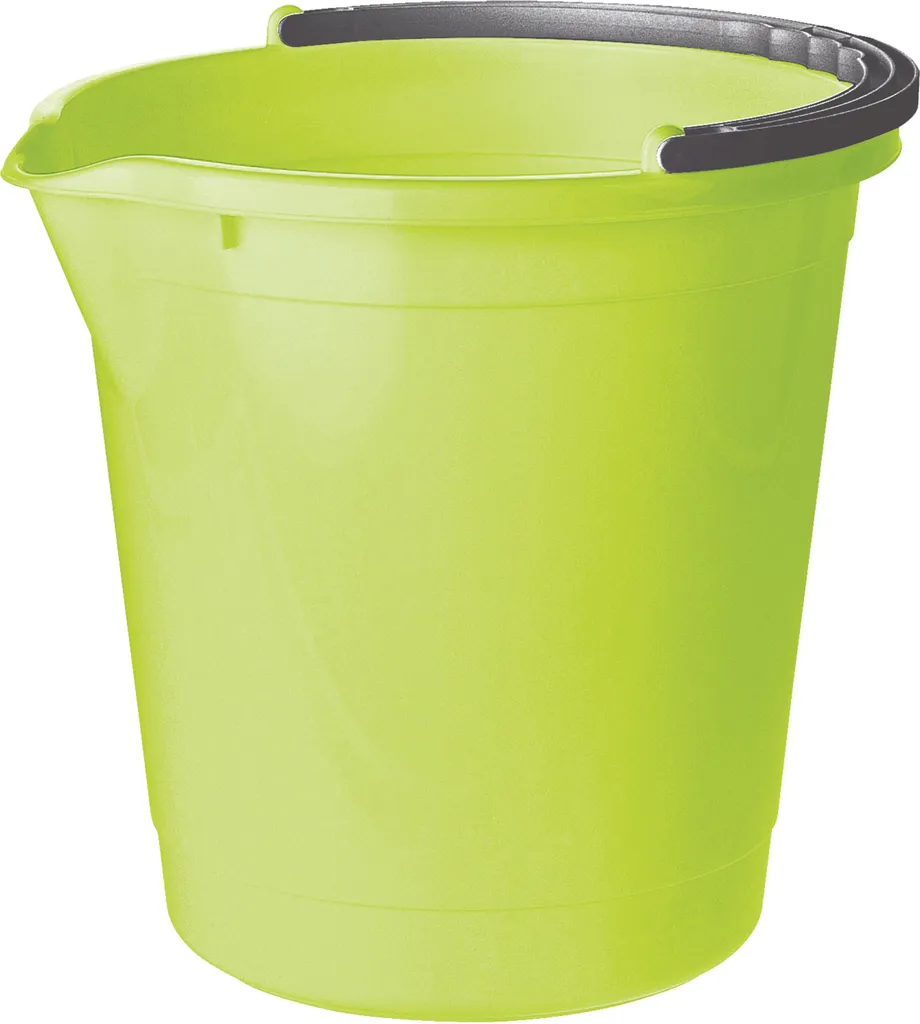 Seau 7 L vert Tontarelli pratique pour le jardinage et petit ménage
