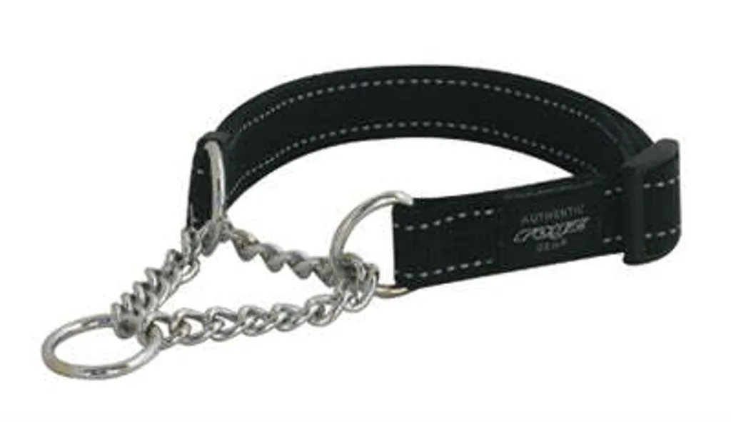 Rogz Collier Anti-Évasion Chien Noir Lumberjack Sécurité Réfléchissante