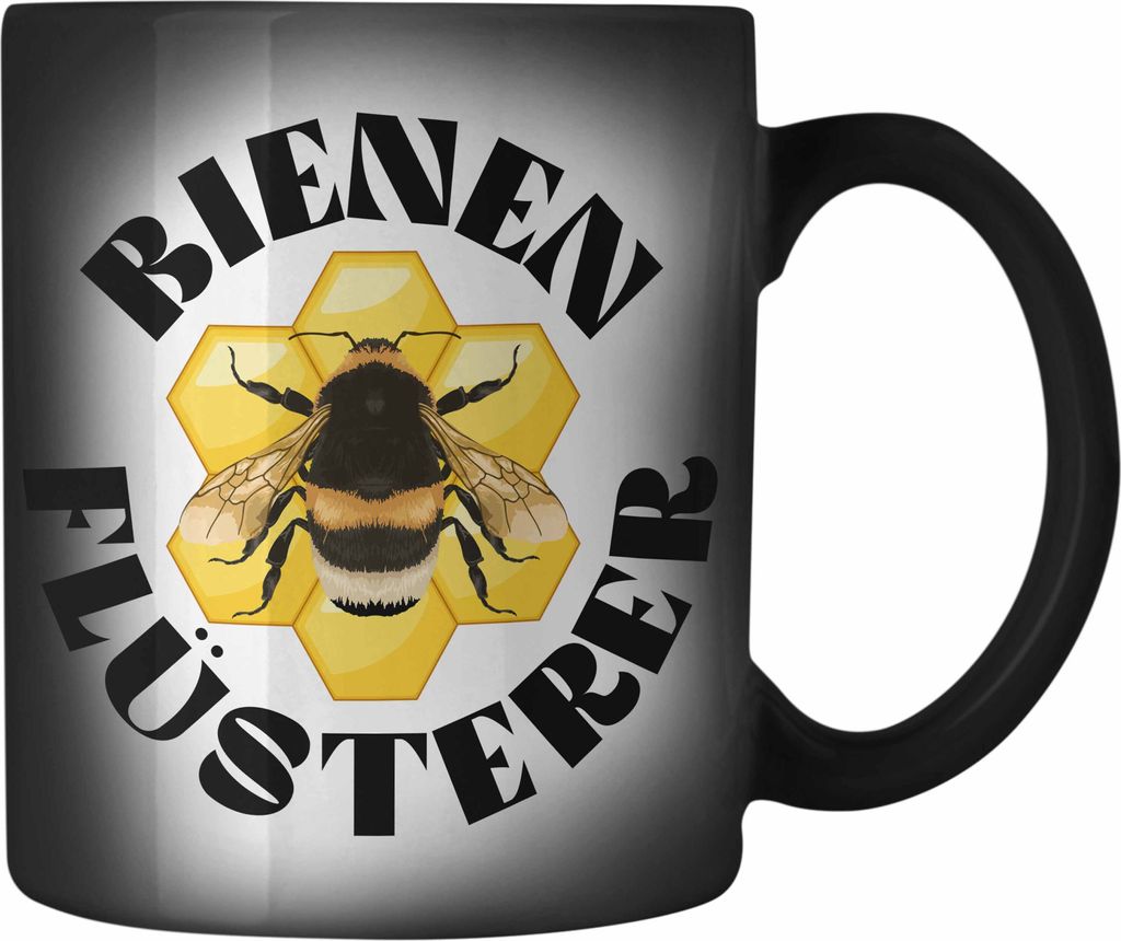 Trendation - Imker Geschenke Farbwechsel Zauber-Tasse Bienenzucht Karabiner Farbwechsel Zauber-Tasse Edelstahl Geschenkideen Bienenzüchter Bienen ...