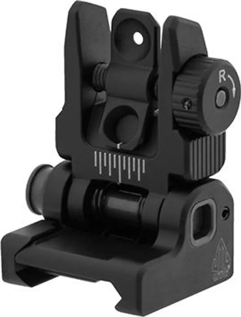 Leapers UTG Accu-Sync Viseur Arrière AR15 Pliable à Ressort Noir MT-745