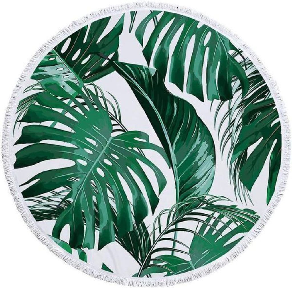 Strandtuch Rund aus Polyester, Mikrofaser Badetuch, Produktbild