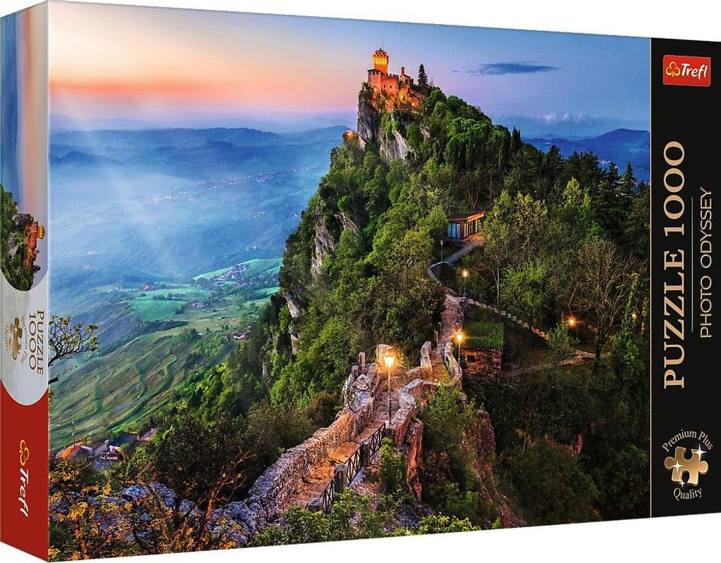 Trefl Premium Plus Puzzle Cesta Tower, San Marino, 1000 Teile