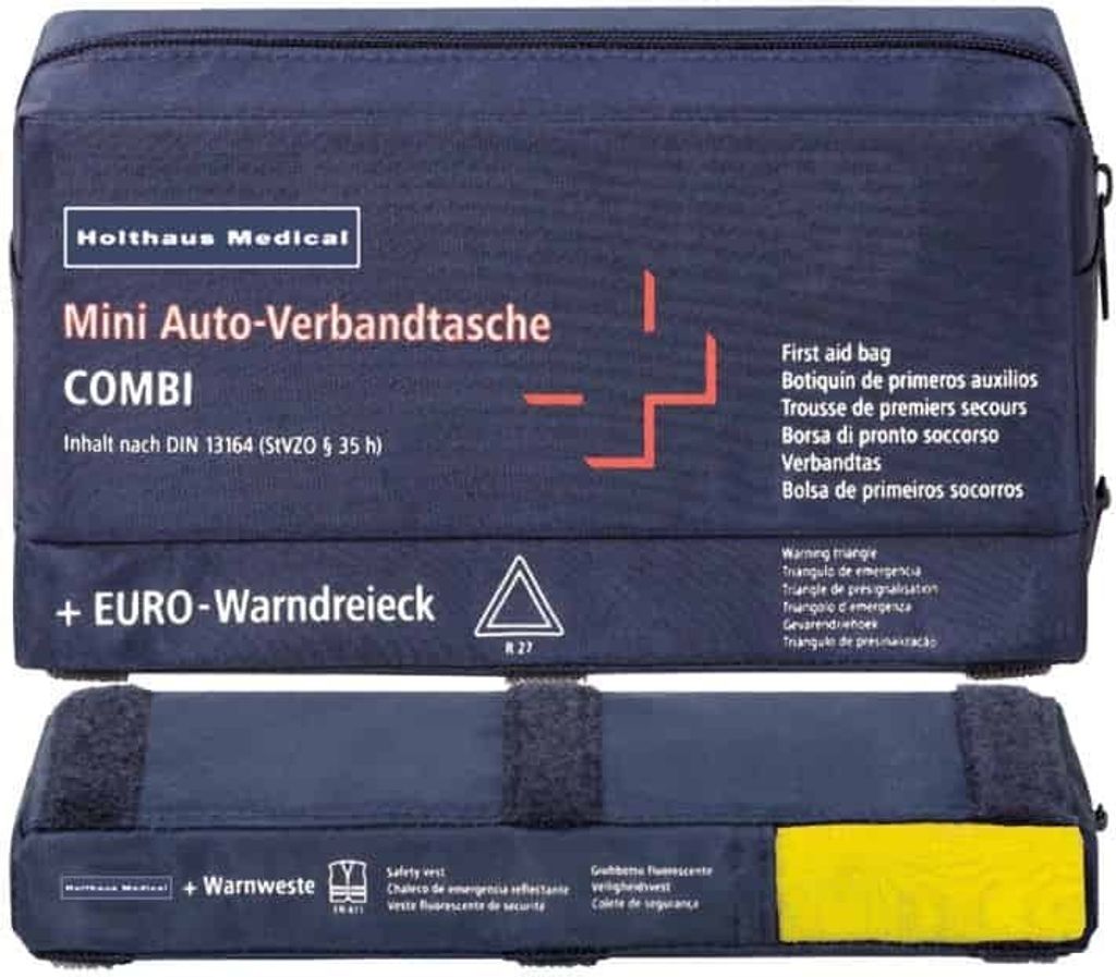 Verbandtasche Mini3in1 DIN 13164+Warndreieck+Weste, 1 St