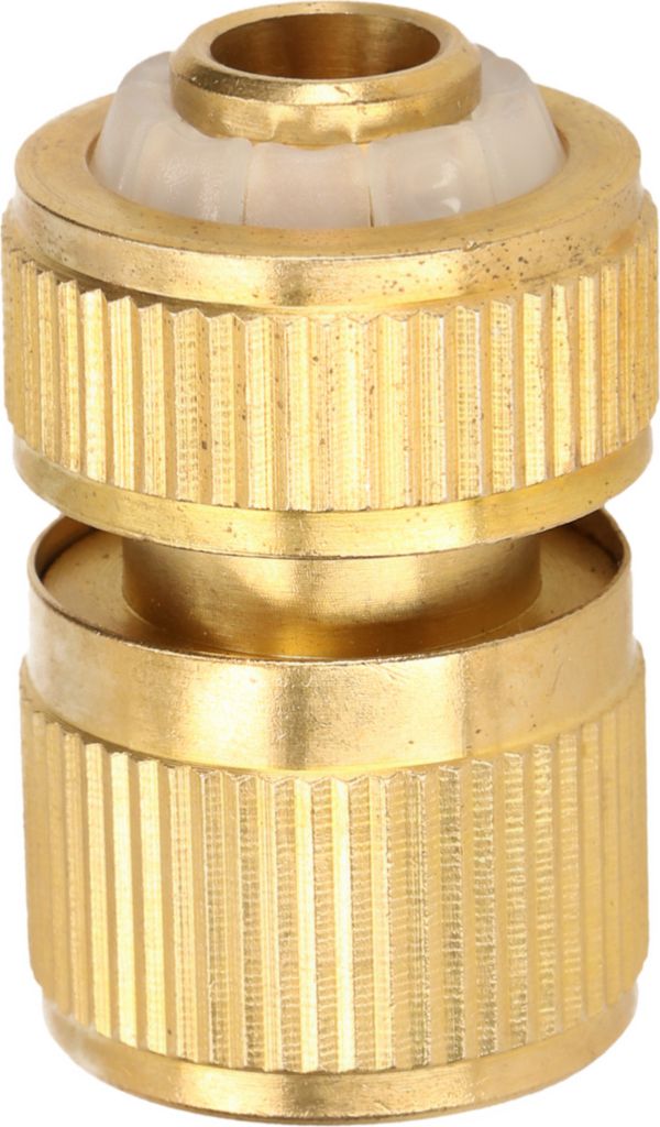 KOTARBAU Schnellkupplung 1/2" mit Wasserstopp für Gartenschlauch aus Messing