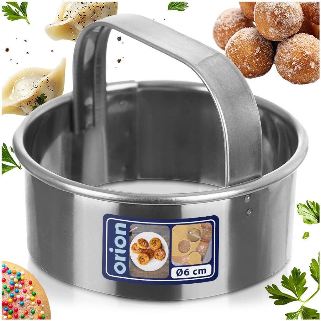Orion Ausstecher Knödel Krapfen Kekse 6cm Edelstahl rund spülmaschinenfest