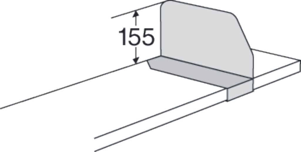 Fachbodenteiler für Bibliotheks-Regal Univers Tiefe 50cm lichtgrau