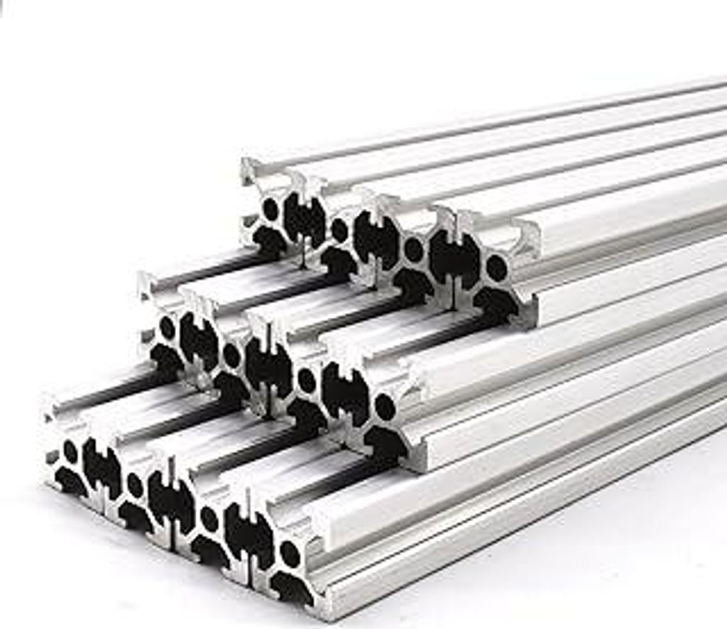 12 StückAlu-Profil 20x20mm 200mm Konstruktionsprofil Nut 6