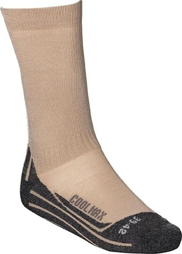 Imprägnierte Socken Bugsox Adventure, Khaki, size 44-47