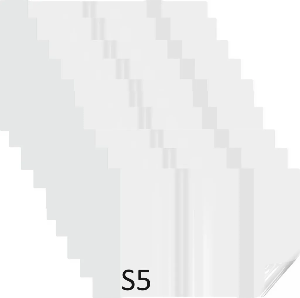 Protège-livres ajustables format S5 transparents pour la rentrée - 10 pcs
