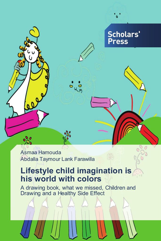 Lifestyle child imagination is his world with colors
