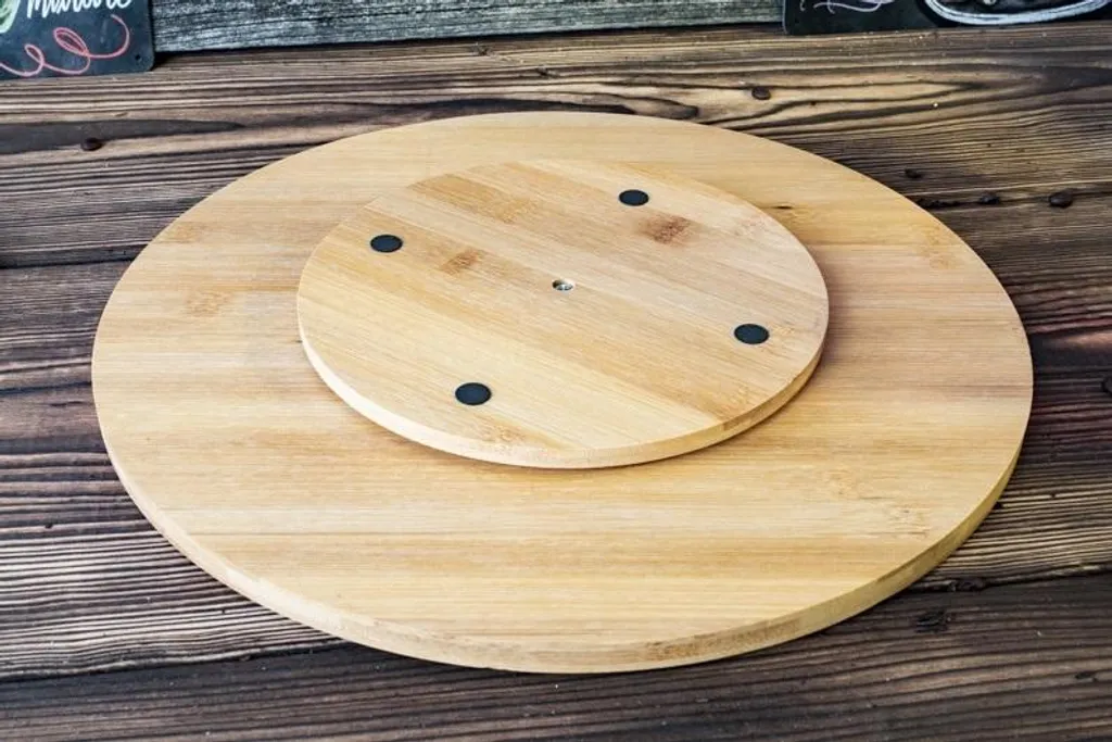 Plateau de service rotatif 35 cm pour présenter vos fromages et tapas - 5
