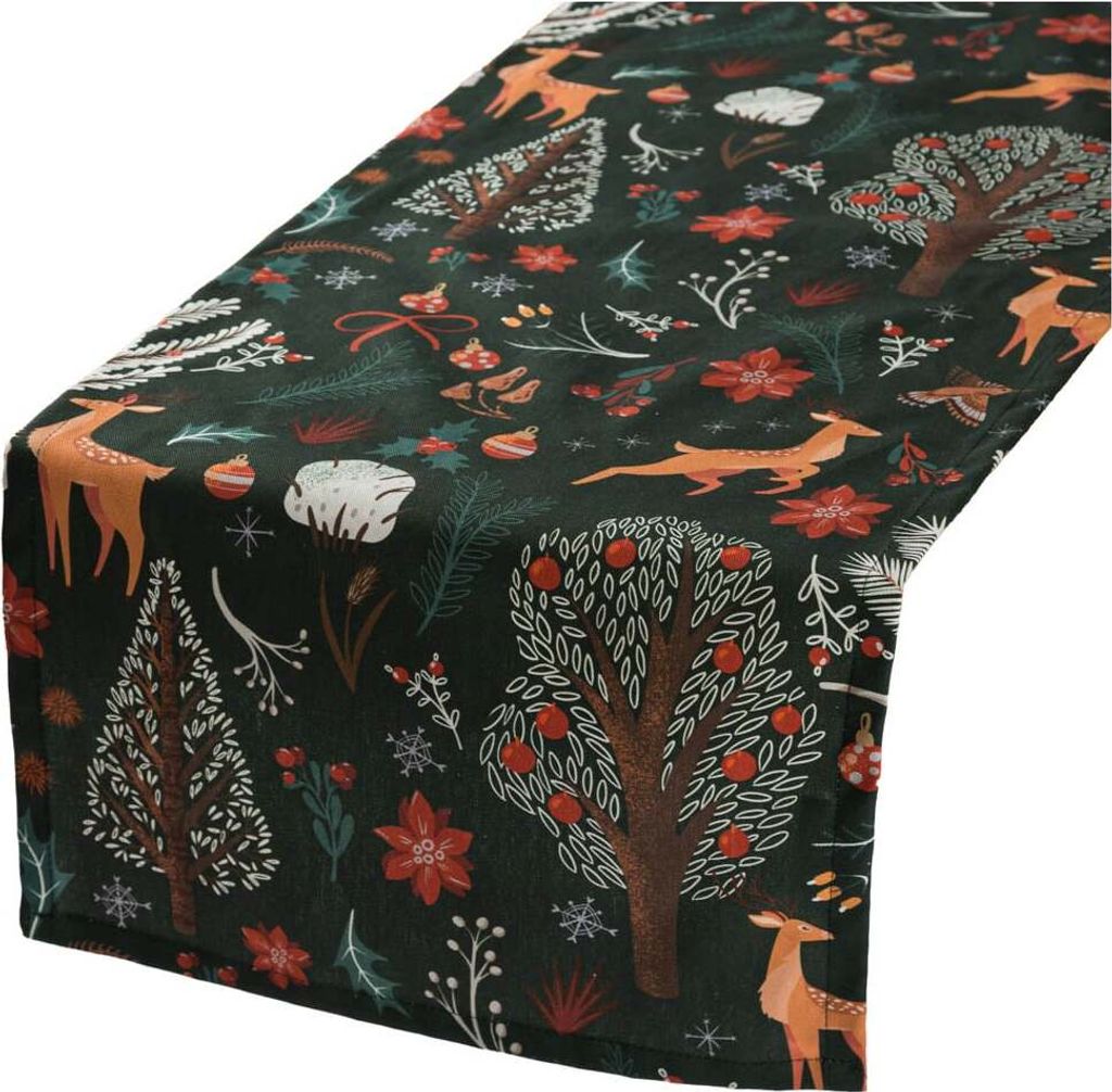 Tischläufer Scandi Winter Forest 40x160cm von SCHÖNER LEBEN.