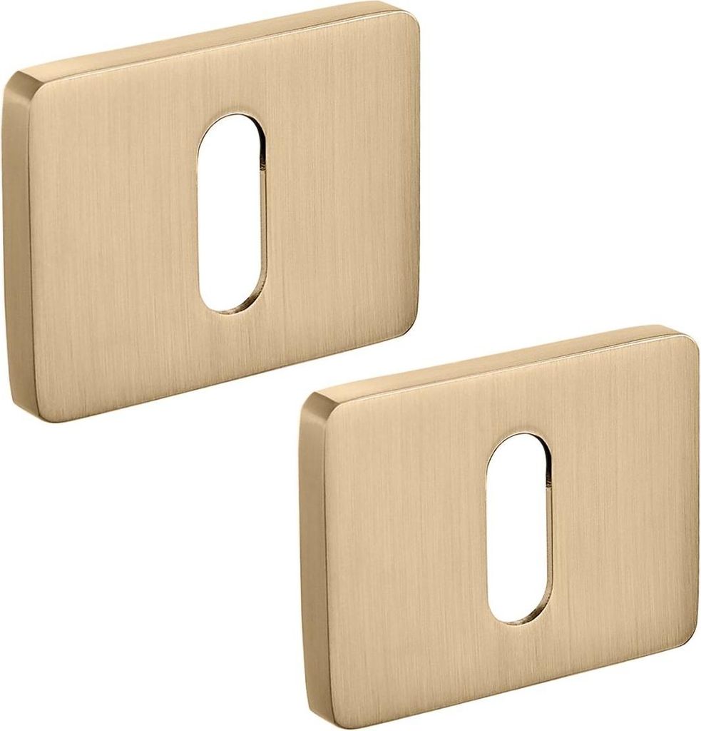 Rechteckiges goldenes Schlüsselschild