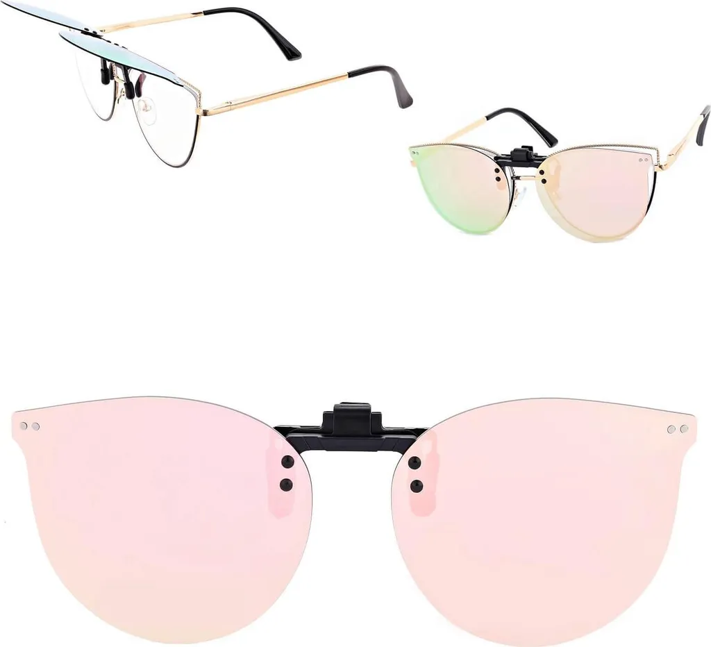 Occhiali Cat-Eye ST318 Oro e Borgogna | Montatura Donna Antiriflesso
