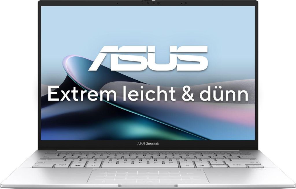 ASUS ZenBook 14 UX3405CA-PP416X, Foggy Silver, Core Ultra 9 285H, 32GB RAM, 1TB SSD, DE