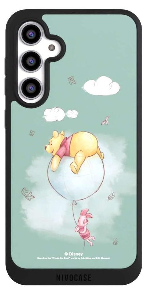 NIVOCASE Handyhülle für Samsung Galaxy S23 FE Hülle NIVOpure Case Schwarz Bär Disney Winnie Puuh