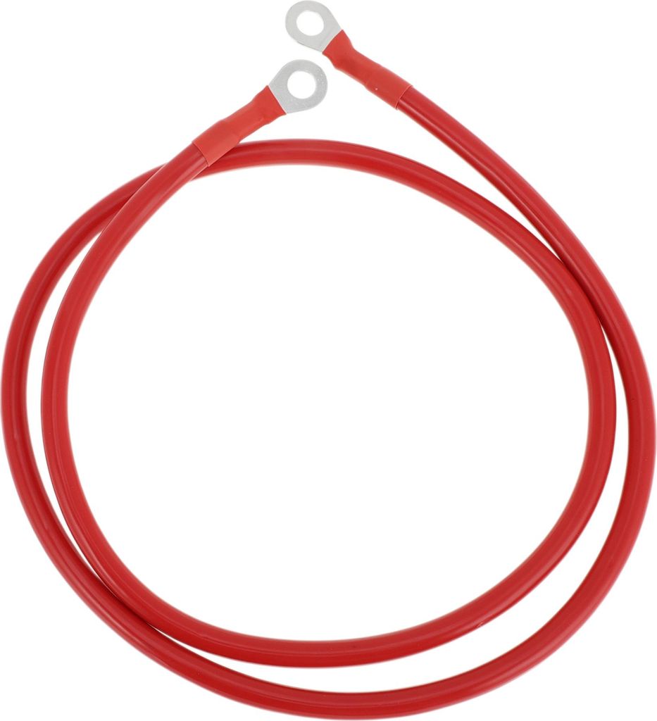 1 Stk. Batterie-Wechselrichterkabel 5 AWG Gauge 3,5FT 5/16" Lug Batteriekabel Universal für Auto Fahrzeug Boot Wohnmobil Solar verzinntes Kupfer Rot