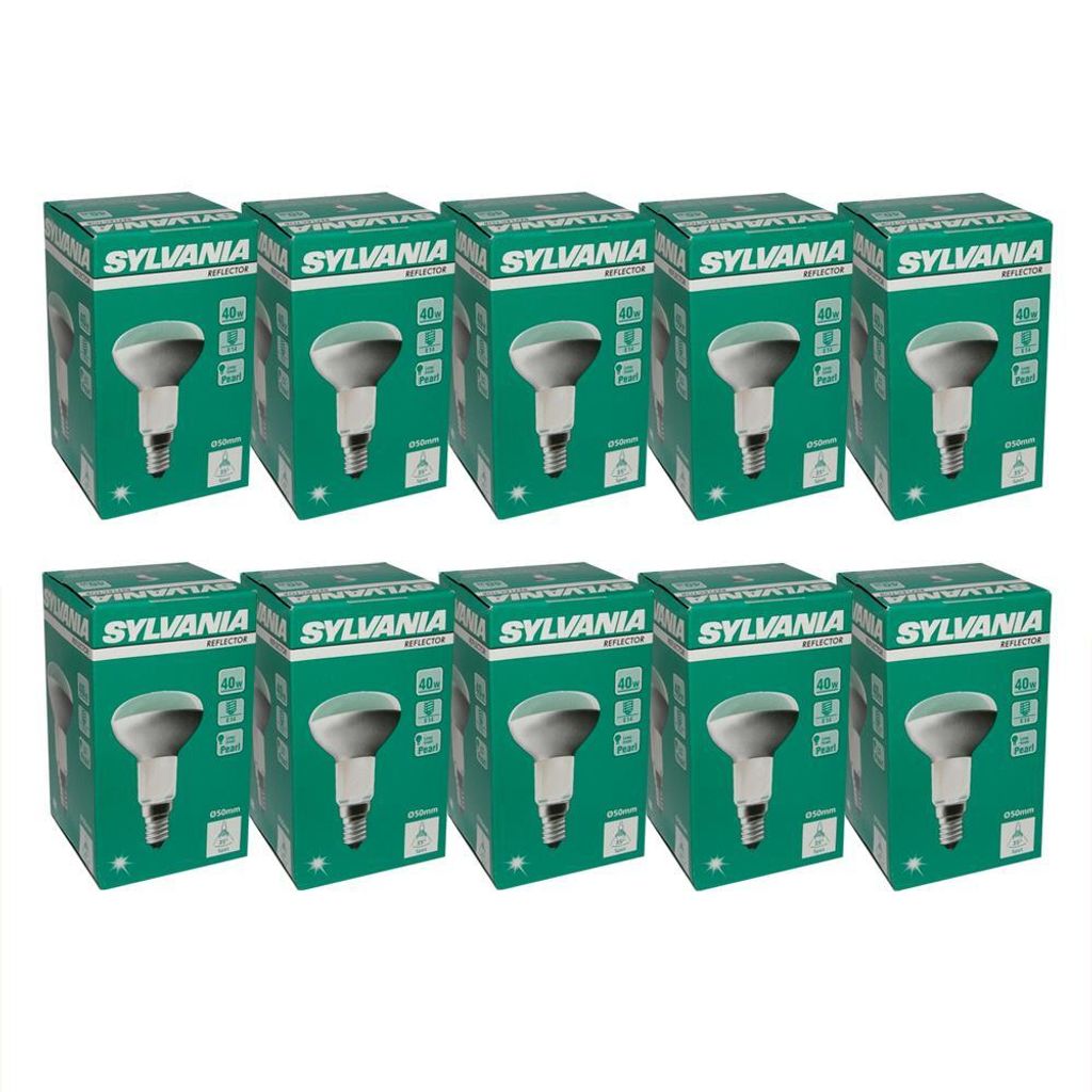 10 x Sylvania Reflektor Glühbirne Spot R50 40W E14 Matt Produktbild 