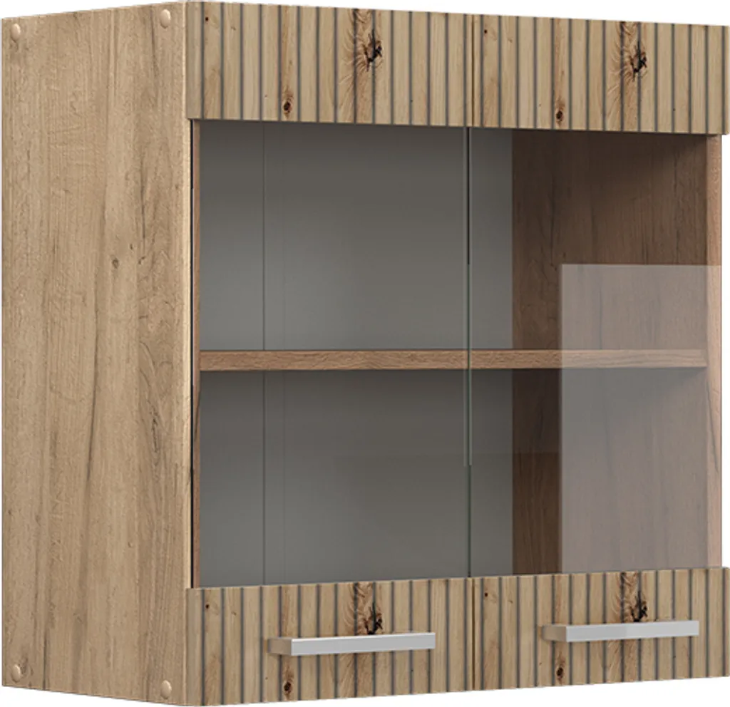 Armoire en verre Vicco R-Line Chêne Artisan 60cm Modèle 49165 Design