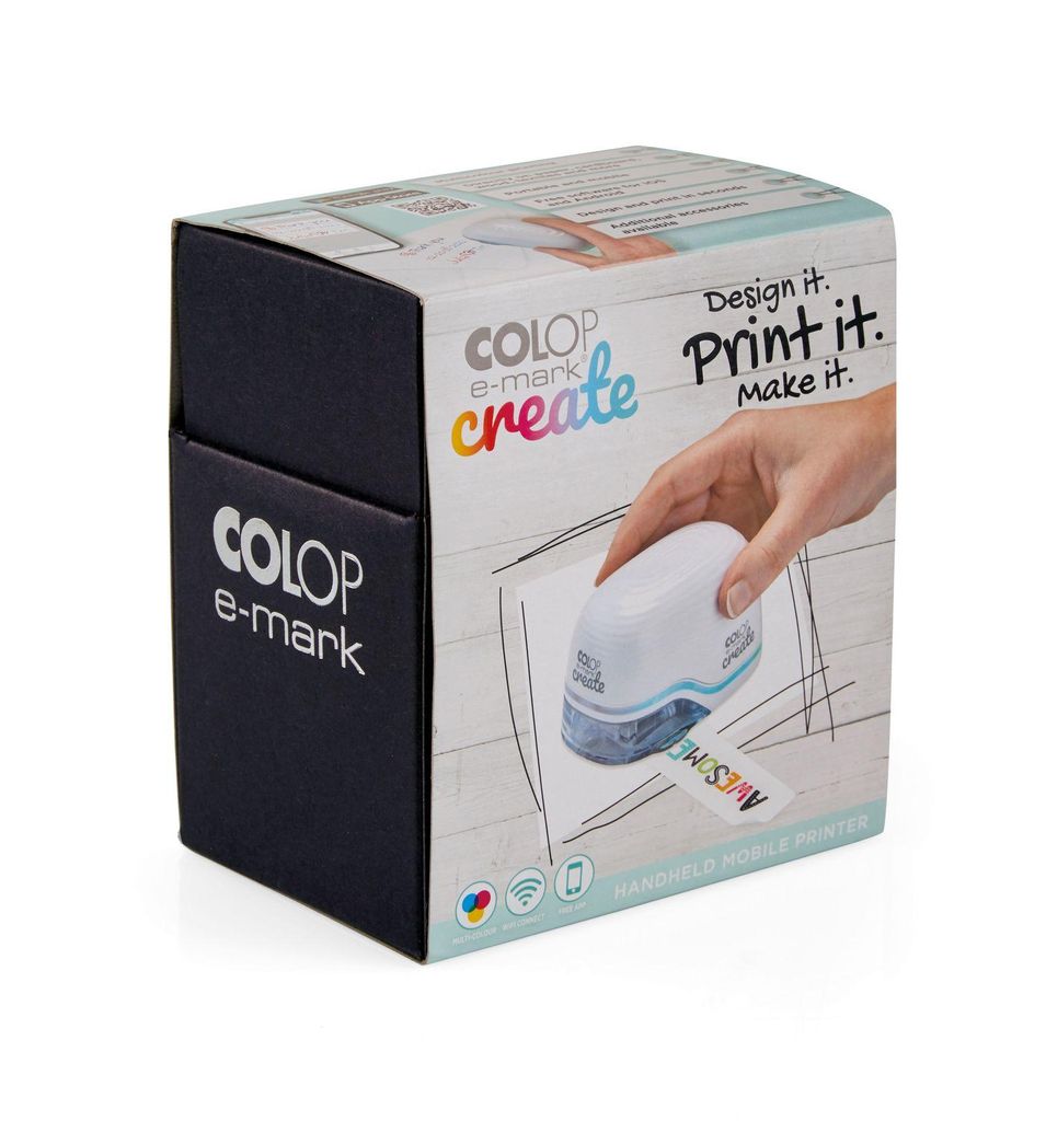 Colop E-Mark Create, Cyan, Magenta, Gelb, Windows 10, Windows 8.1, Android, iOS, Weiß, Kabellos, Akku