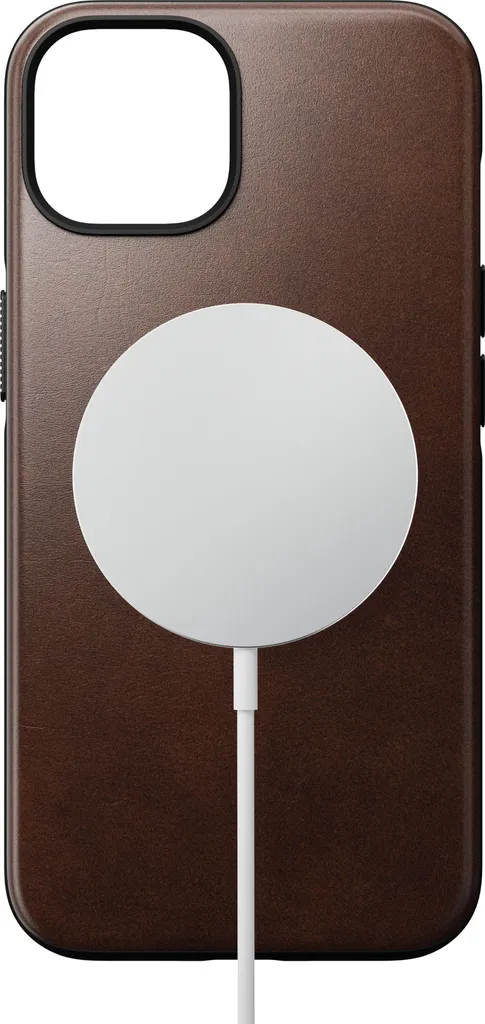 Coque de protection iPhone 14 en cuir véritable antichoc et robuste
