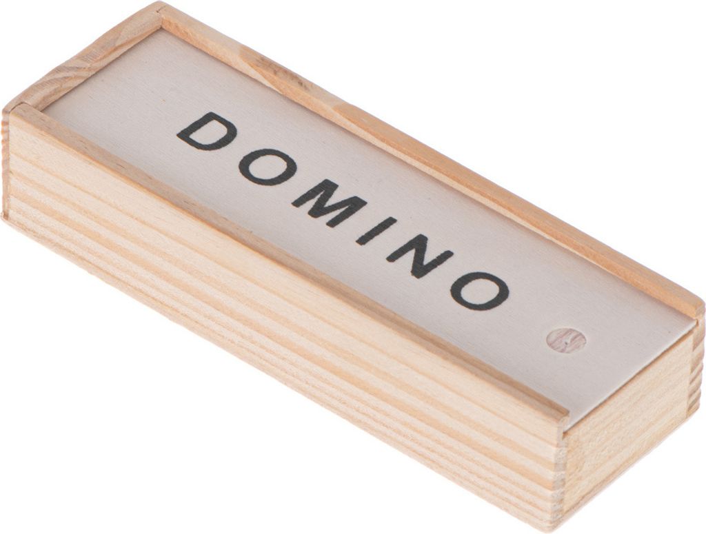 Dřevěné domino rodinná hra + krabice Obrázek produktu 9