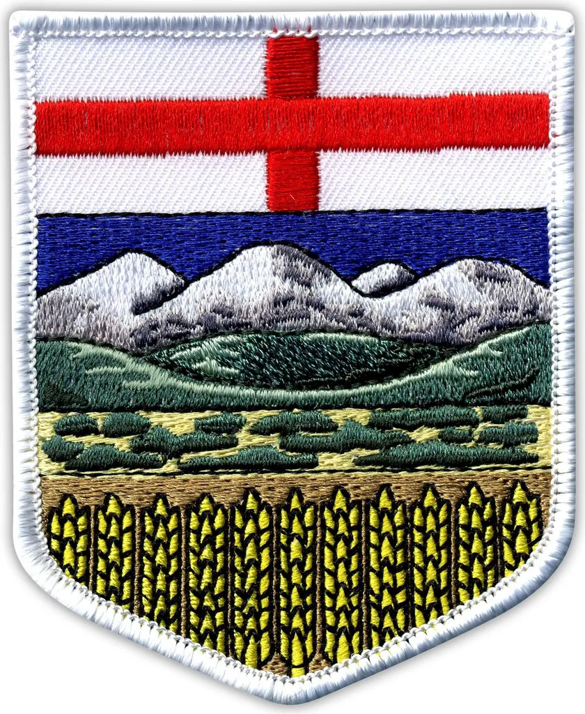 Patch Alberta à Thermocoller pour Sac à Dos et Veste de Voyageur